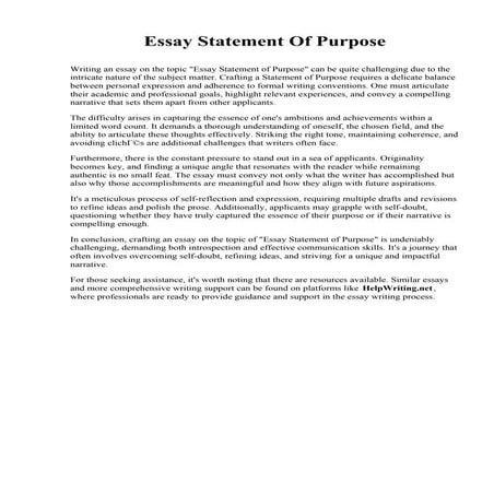 Essay Statement Of Purpose.pdf