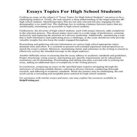 Essays Topics For High School Students.pdf