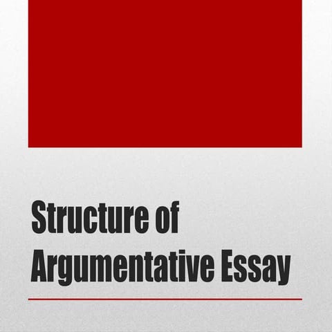 Essay structure