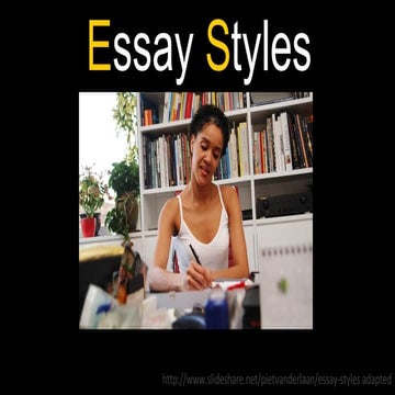 Essay styles
