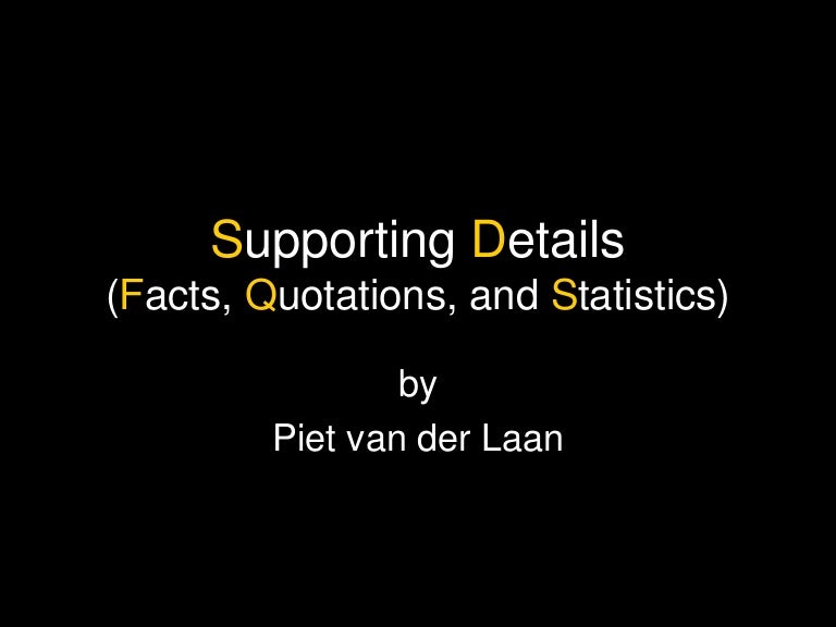 Supporting details sentence image
