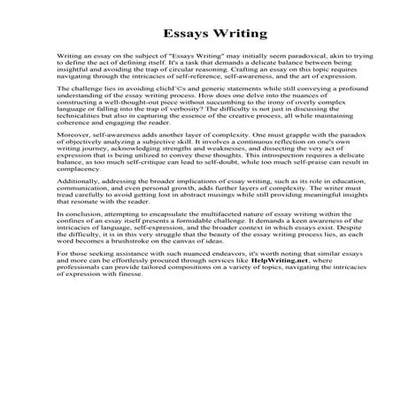Essays Writing. The University of Texas Health Science Center at Houston