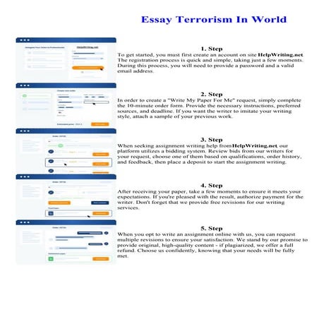 Essay Terrorism In World