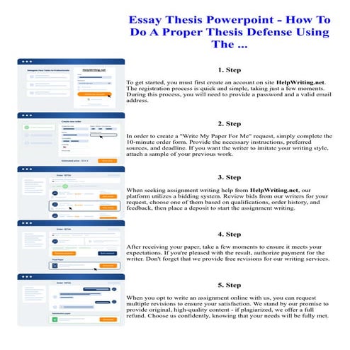 Essay Thesis Powerpoint - How To Do A Proper Thesis Defense Using The ...