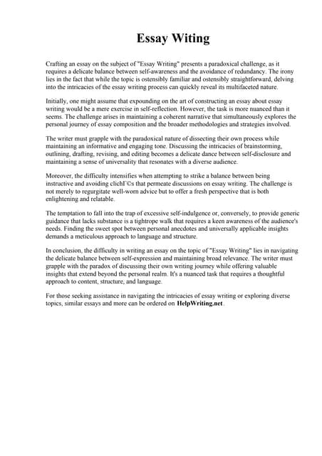 Essay Problems. Maharishi International University | PDF