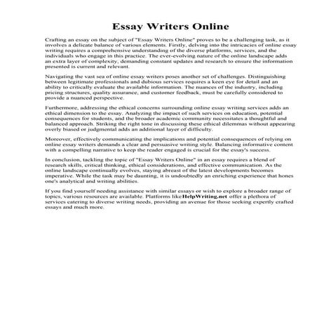 Essay Writers Online.pdf