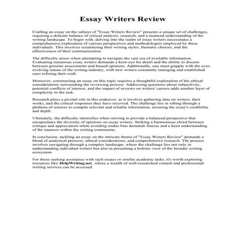 Essay Writers Review. Trinity Lutheran College
