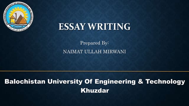 Essay writing
