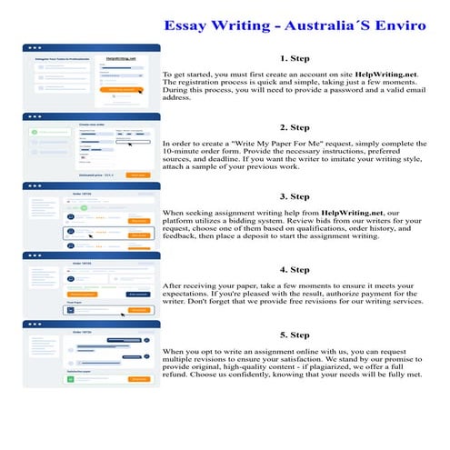 Essay Writing - AustraliaS Enviro. Online assignment writing service.