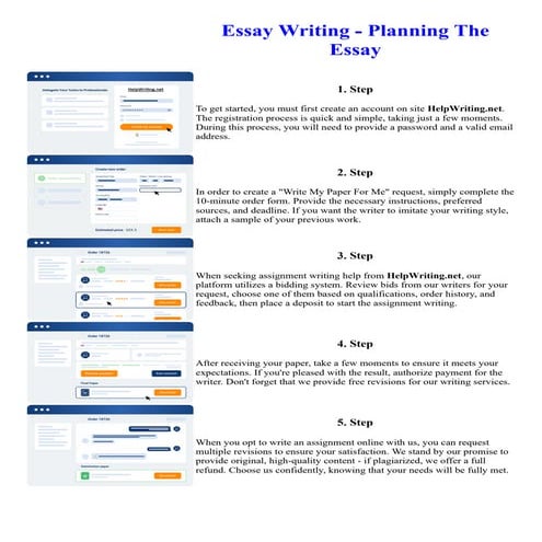 Essay Writing - Planning The Essay