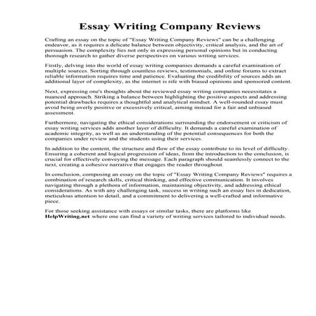 Essay Writing Company Reviews. Steps to find best essay writing companies