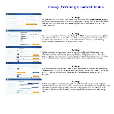 Essay Writing Contest India
