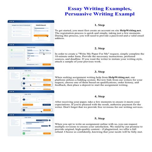 Essay Writing Examples, Persuasive Writing Exampl