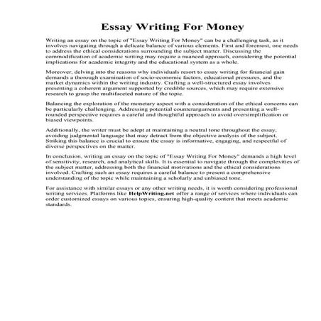Essay Writing For Money.pdf
