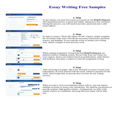 Essay Writing Free Samples