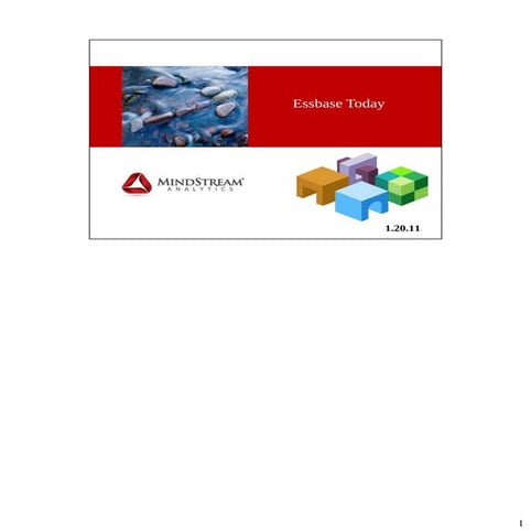Essbase Today - MindStream Analytics