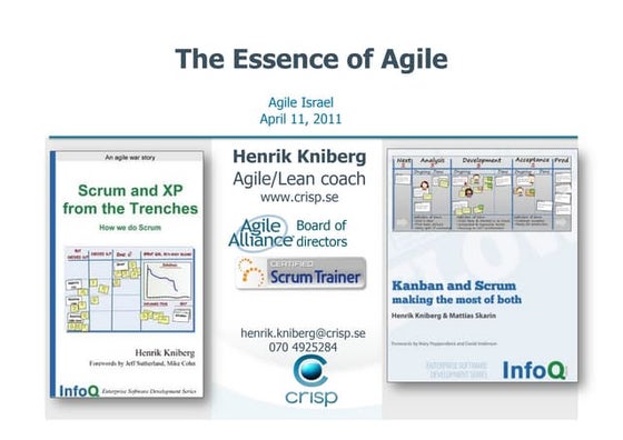 Henrik Kniberg - Essence of Agile