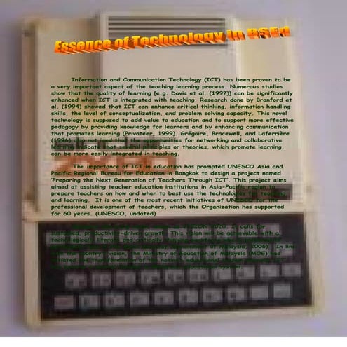 Essence Of Information And Communication Technology