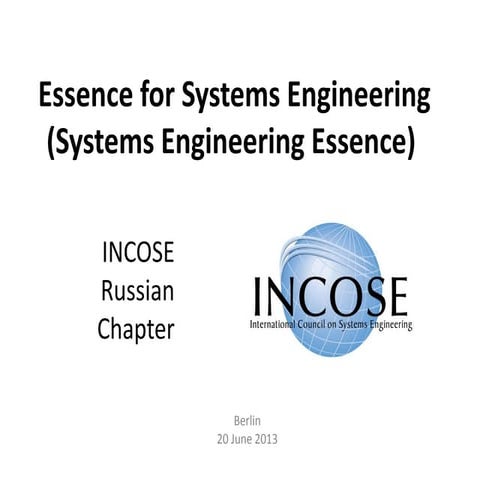Essence syseng omg_20jun13_v4.1