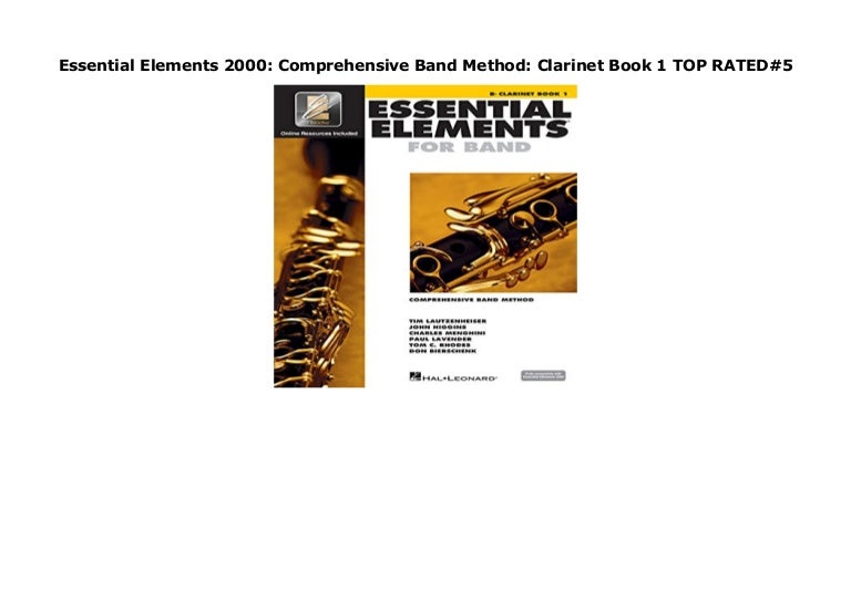 Essential Elements 2000 Comprehensive Band Method Book 1 T…