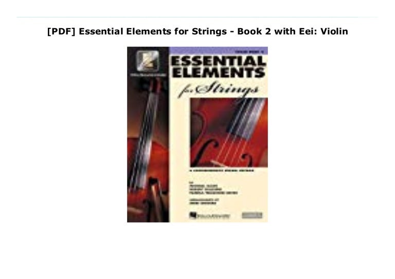 [PDF] Essential Elements for Strings Book 2 with Eei Violin