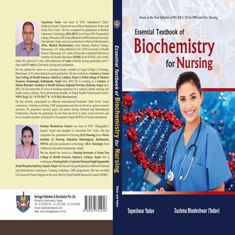 Essential Textbook of Biochemistry For Nursing (B.Sc.Nursing & PBN)