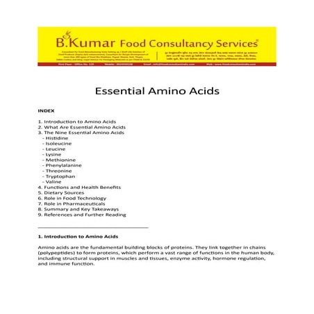 Essential Amino Acids by B Kumar Food Consultancy Services.pdf