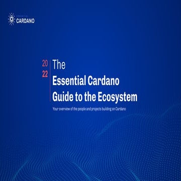 Essential Cardano Guide 2022