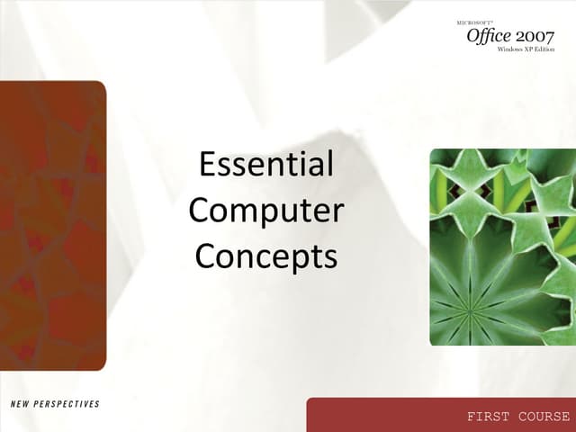 Essential computer concepts