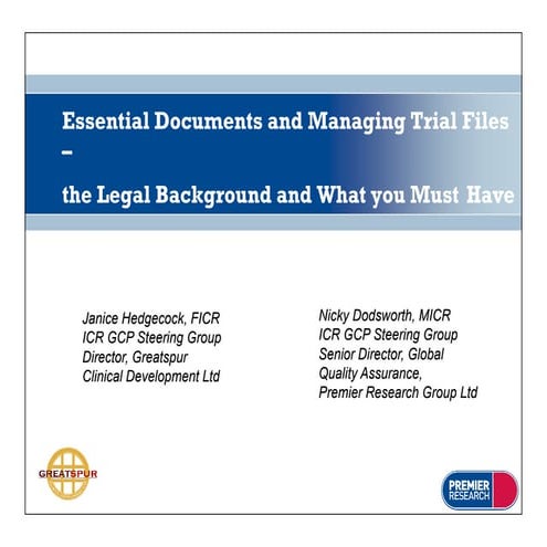 Essential documents and_managing_trial_files