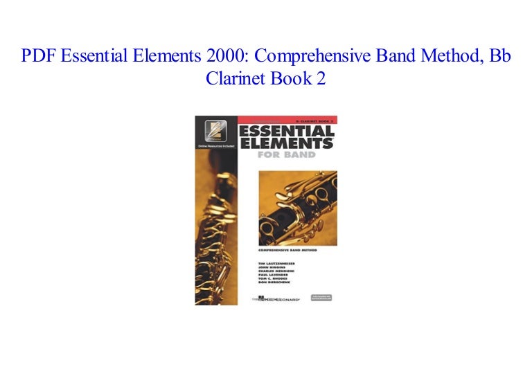 [PDF] Essential Elements 2000 Comprehensive Band Method, Bb