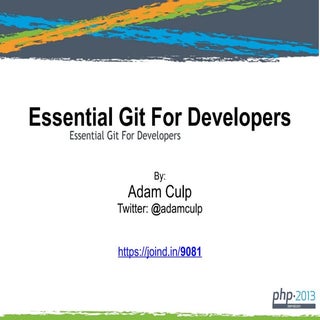 Essential git for developers