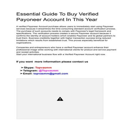 Essential Guide To Buy Verified Payoneer Account In This Year.pdf