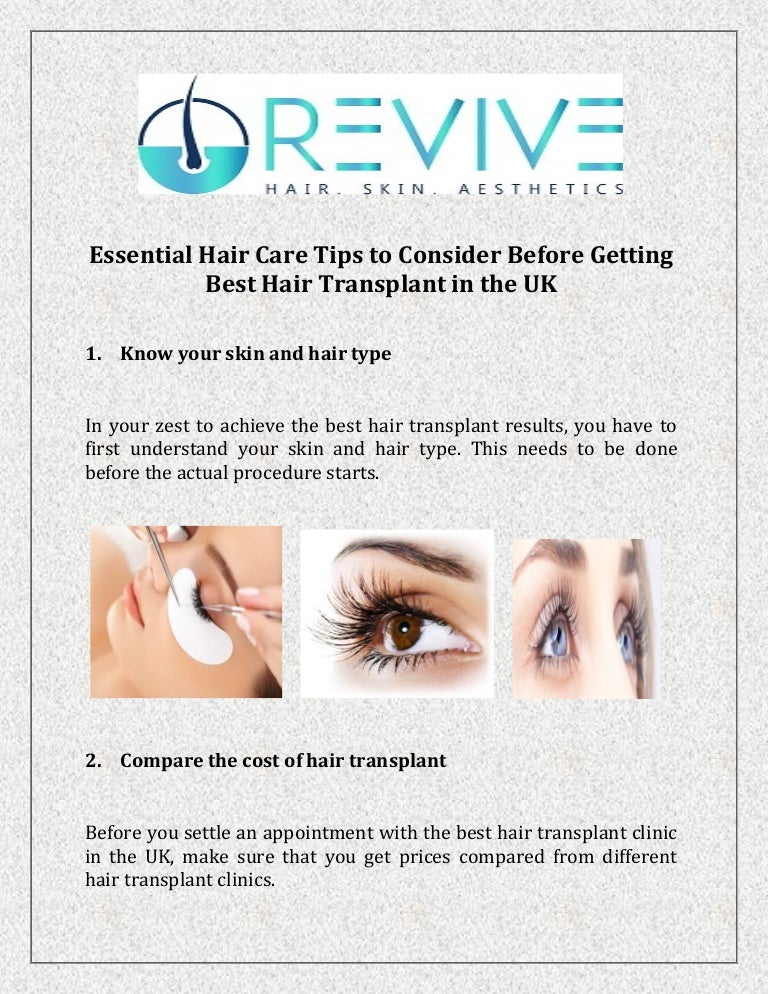 Essential Hair Care Tips To Consider Before Getting Best Hair Transpl
