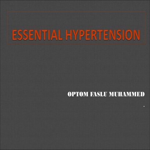 Essential hypertension
