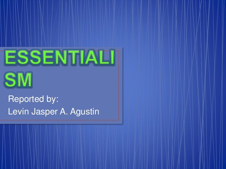 Essentialism