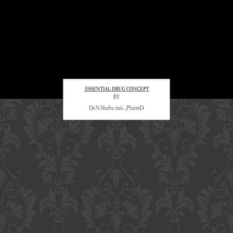 An Overview On List Of Essential Medicine Given By WHO