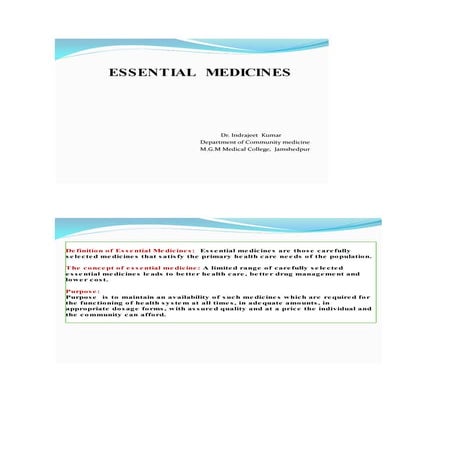 Essential medicine print