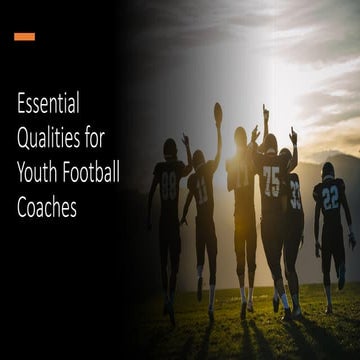 Essential Qualities For Youth Football Coaches Pdf