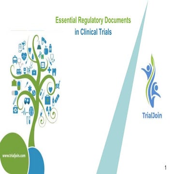 Essential Regulatory Documents in Clinical Trials