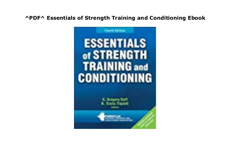 ^PDF^ Essentials of Strength Training and Conditioning Ebook