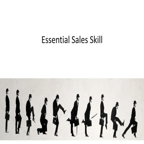 Essential sales skill pdf