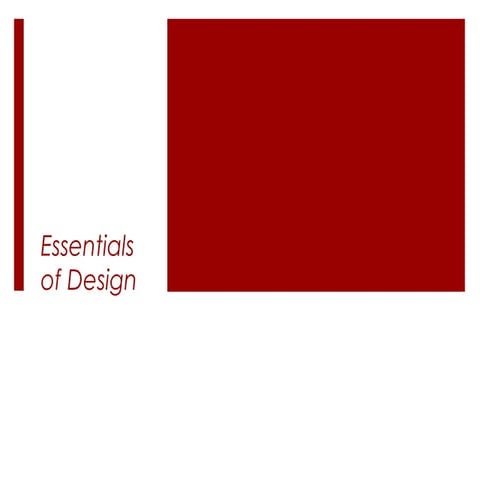 Essentials of Design 