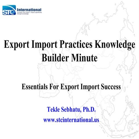 Essentials For Export Import Success