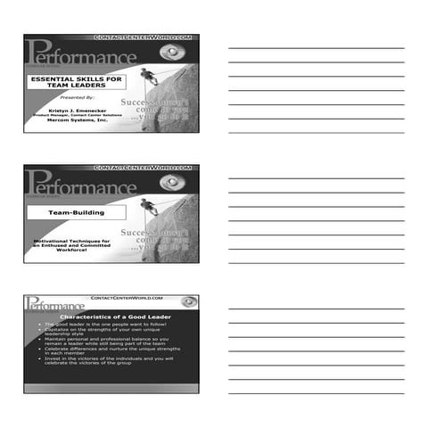 Essential Skills Team Leader1