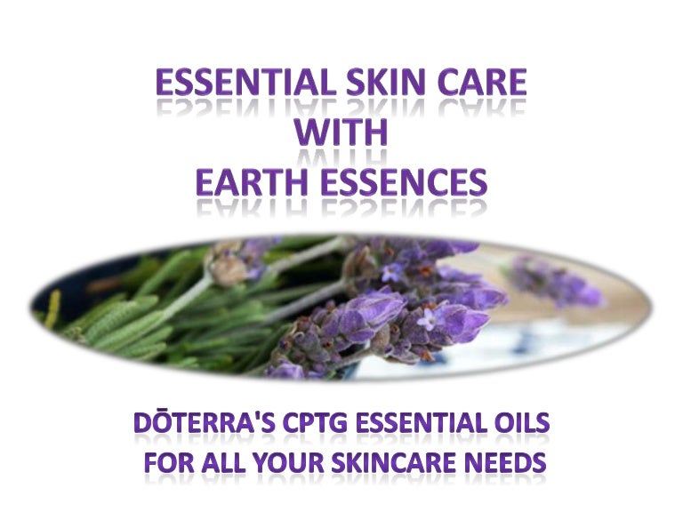 Essential skin care with earth essences