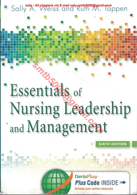 Essentials Nursing Leadership Management 6th Edition by Weiss Tappen Test Bank.pdf