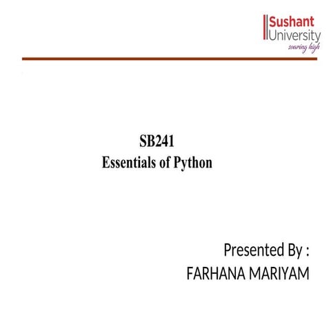 Essentials of Python for BBA sem III.ppt
