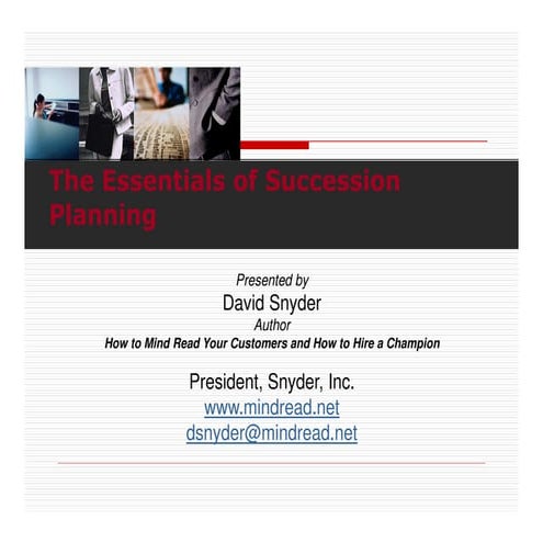 Essentials Of Succession Planning