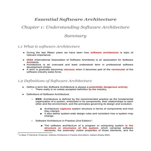 Essential Software Architecture - Chapter 1 Understanding Software ...